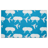Muster für Sky Blue Airplane Stoff (Fat Quarter (45,7 x 55,9 cm))