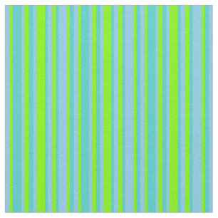 Muster für Sky Blue, Green & Turquoise Lines/Strip Stoff