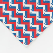 Muster für Slowenisches Flaggenmuster Fleecedecke (Ecke)