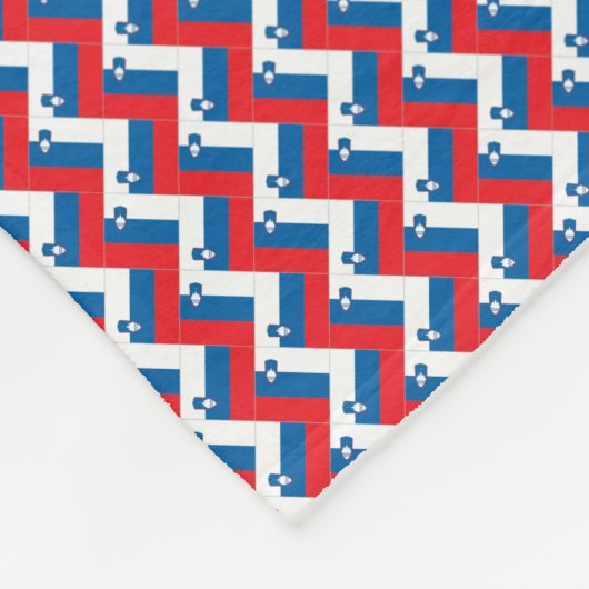 Muster für Slowenisches Flaggenmuster Fleecedecke (Ecke)