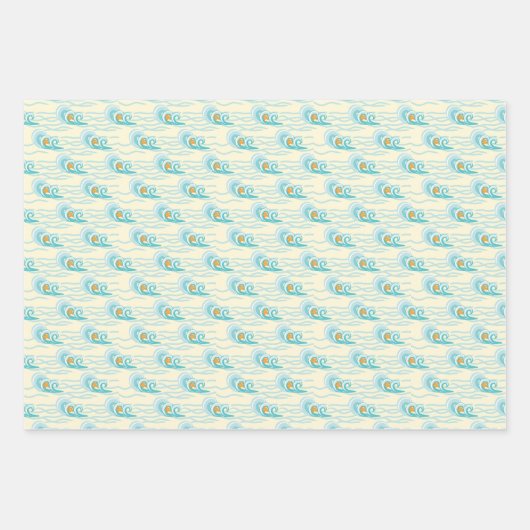 Muster für Soft Waves Geschenkpapier Set (Vorderseite 2)