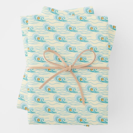 Muster für Soft Waves Geschenkpapier Set (Beispiel)