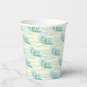 Muster für Soft Waves Pappbecher (Rückseite)