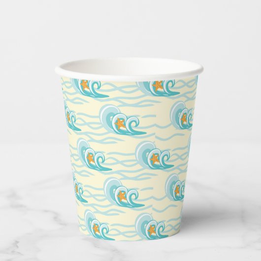 Muster für Soft Waves Pappbecher (Vorderseite)