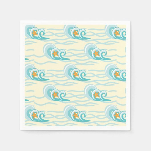 Muster für Soft Waves Serviette (Vorderseite)