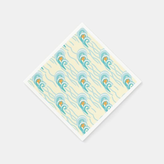 Muster für Soft Waves Serviette (Ecke)