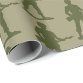 Muster für Soldaten der grünen Armee Geschenkpapier (Rolleneckpunkt)