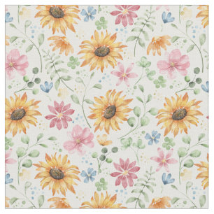 Muster für Sonnenblumen Stoff