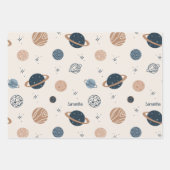Muster für Sonnensysteme Geschenkpapier Set (Vorderseite 3)