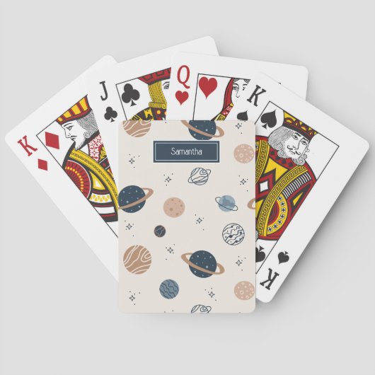 Muster für Sonnensysteme Spielkarten (Rückseite)