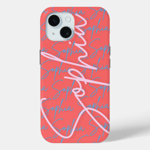 Muster für Sophia-Signaturnamen Case-Mate iPhone Hülle