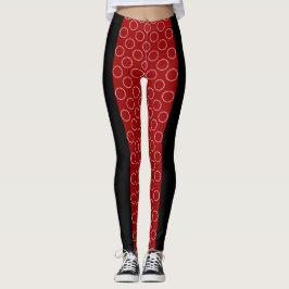 Muster für sozialitäre rote Kreise Leggings