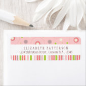 Muster für Spaß in rosa Rücksendeadresse (Insitu)