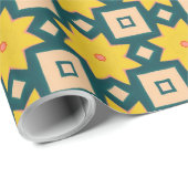 Muster für spielerische Geometrie Geschenkpapier (Rolleneckpunkt)
