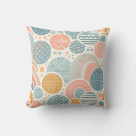 Muster für spielerisches geometrisches Doodle Kissen