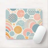 Muster für spielerisches geometrisches Doodle Mousepad (Mit Mouse)