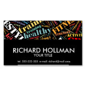 Muster für Sport Magnetische Visitenkarte (Vorderseite)