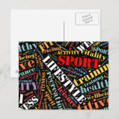 Muster für Sport Postkarte (Vorne/Hinten)