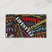 Muster für Sport Visitenkarte (Rückseite)