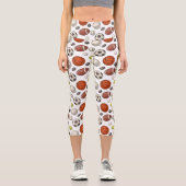 Muster für Sportgeräte Capri Leggings (Vorderseite)