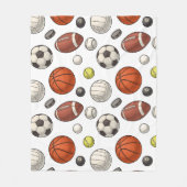 Muster für Sportgeräte Fleecedecke (Vorderseite)