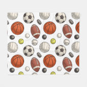 Muster für Sportgeräte Fleecedecke (Vorderseite (Horizontal))