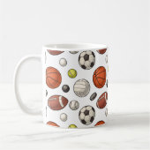 Muster für Sportgeräte Kaffeetasse (Links)