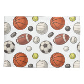 Muster für Sportgeräte Kissenbezug (Rückseite-Links)