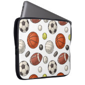 Muster für Sportgeräte Laptopschutzhülle (Vorne Rechts)