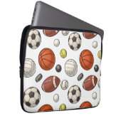 Muster für Sportgeräte Laptopschutzhülle (Vorne Rechts)
