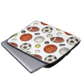 Muster für Sportgeräte Laptopschutzhülle (Vorne Knopf)
