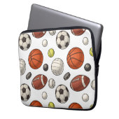 Muster für Sportgeräte Laptopschutzhülle (Vorderseite Links)