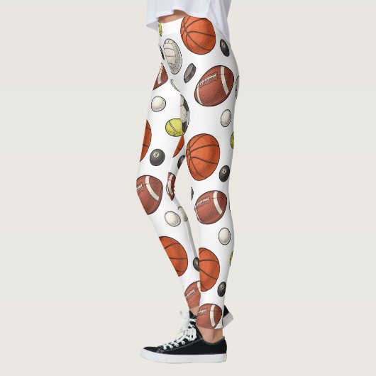 Muster für Sportgeräte Leggings (Links)