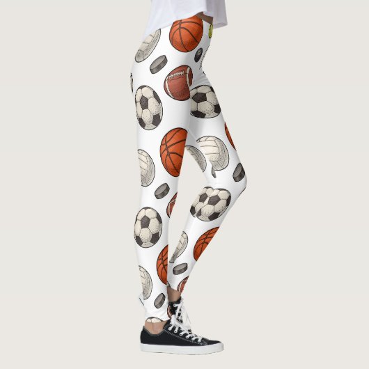 Muster für Sportgeräte Leggings (Rechts)