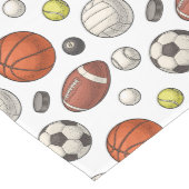 Muster für Sportgeräte Mittelgroßer Tischläufer (Ecke)