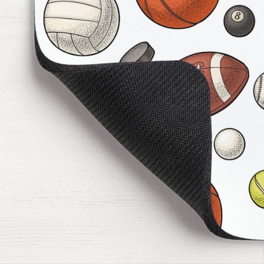 Muster für Sportgeräte Mousepad (Ecke)