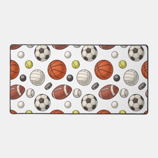 Muster für Sportgeräte Schreibtischunterlage (Vorderseite)