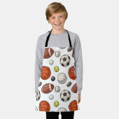 Muster für Sportgeräte Schürze (Getragen)