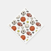 Muster für Sportgeräte Serviette (Ecke)