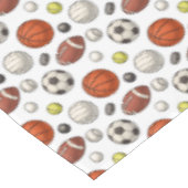 Muster für Sportgeräte Tischdecke (Schrägansicht)