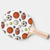 Muster für Sportgeräte Tischtennis Schläger (Seitenansicht)