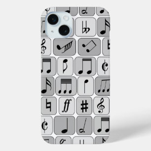 Muster für stylische monochrome geometrische Musik Case-Mate iPhone Hülle