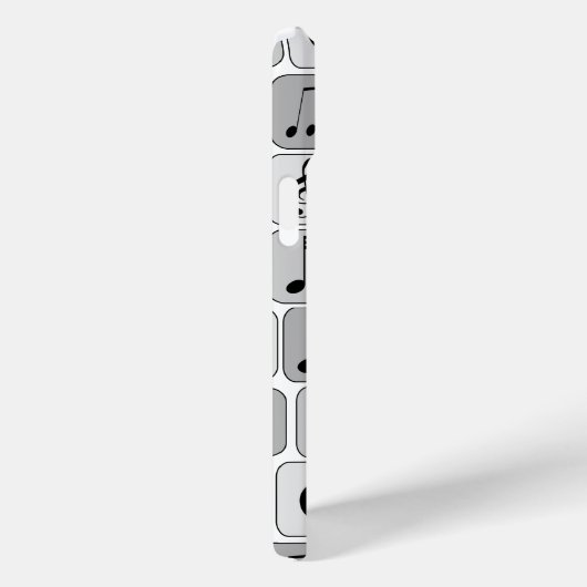 Muster für stylische monochrome geometrische Musik Case-Mate iPhone Hülle (Rückseite / Rechts)