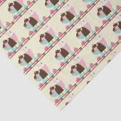 Muster für süße Eiscreme-Leckereien Seidenpapier (Ausschnitt)