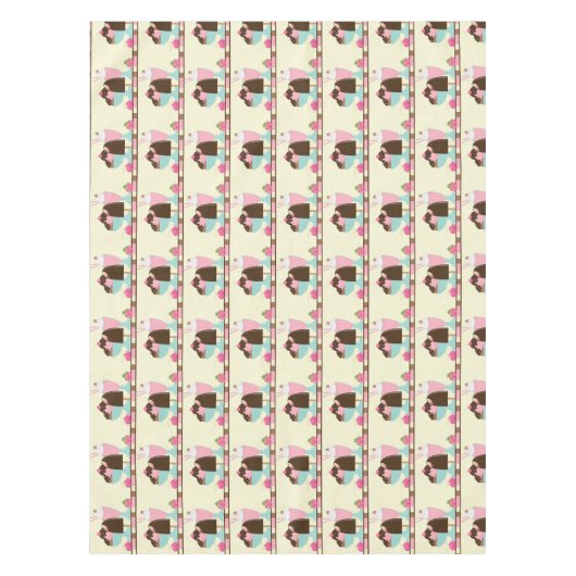 Muster für süße Eiscreme-Leckereien Tischdecke (Vorderseite)