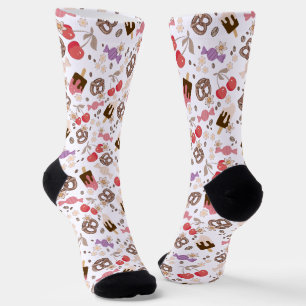 Muster für süße und salzige Leckereien Socken