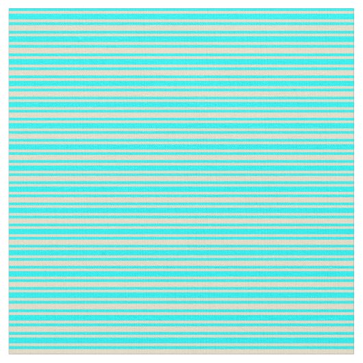 Muster für Tan und Aqua Lines Stoff (Nahaufnahme)