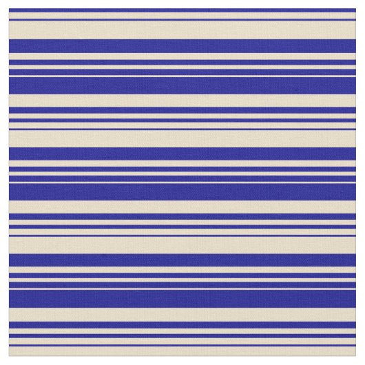 Muster für Tan und Dunkle blaue Linien Stoff (Nahaufnahme)