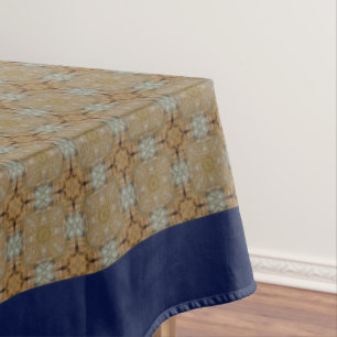 Muster für Tan und Gray Tiles Tischdecke