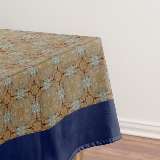Muster für Tan und Gray Tiles Tischdecke (Beispiel)